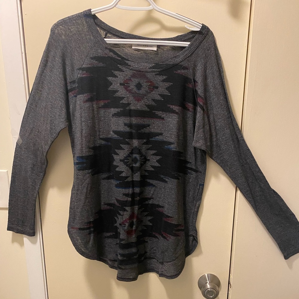 Aztec pullover blouse